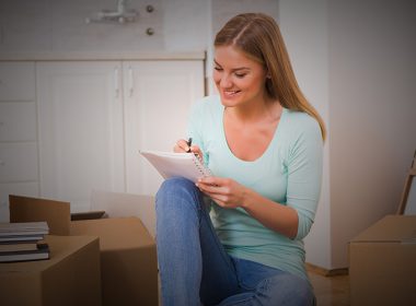 a picture of a woman moving