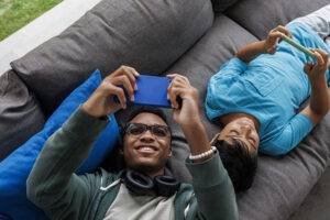 Teens on phones